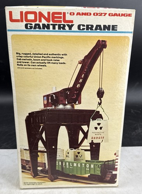 #ad #ad Lionel 6 2302 O Gauge Union Pacific Manual Gantry Crane. Opened Open Box $69.00