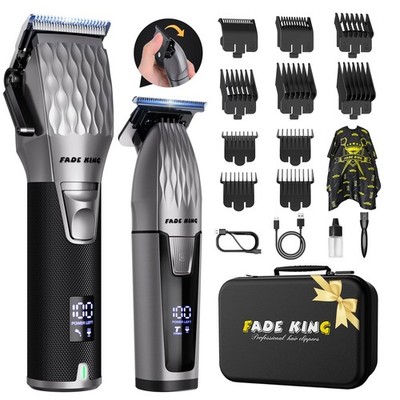   Professional Hair Clippers for Men, Cordless Beard Trimmer Kit for Hair Cut...