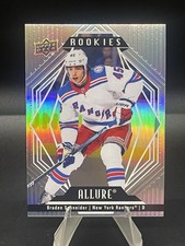 2022-23 UD Allure Hockey Rookie #143 Braden Schneider Rangers Silver