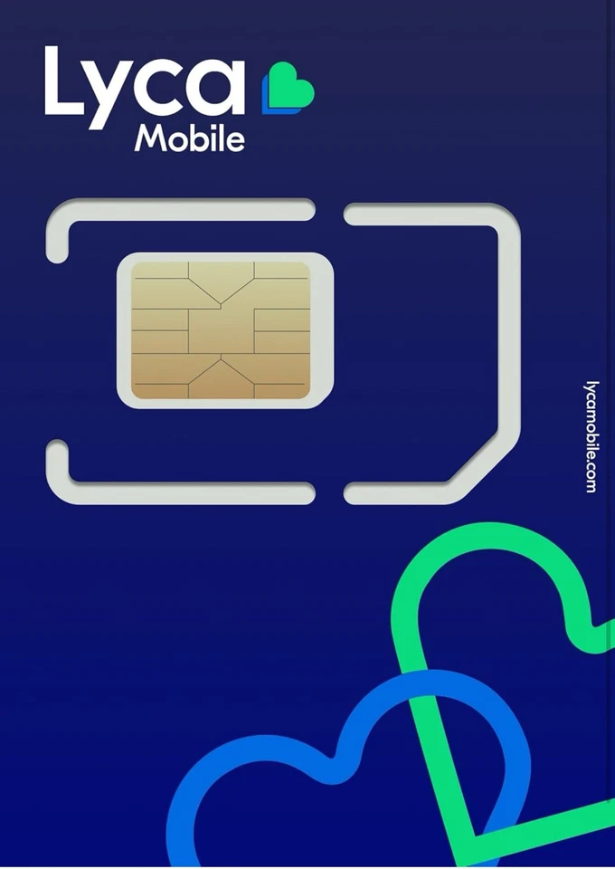 Lycamobile pré-pago $19 X 1 mês plano pré-carregado cartão SIM texto de chamada ilimitado - Imagem 3 de 4