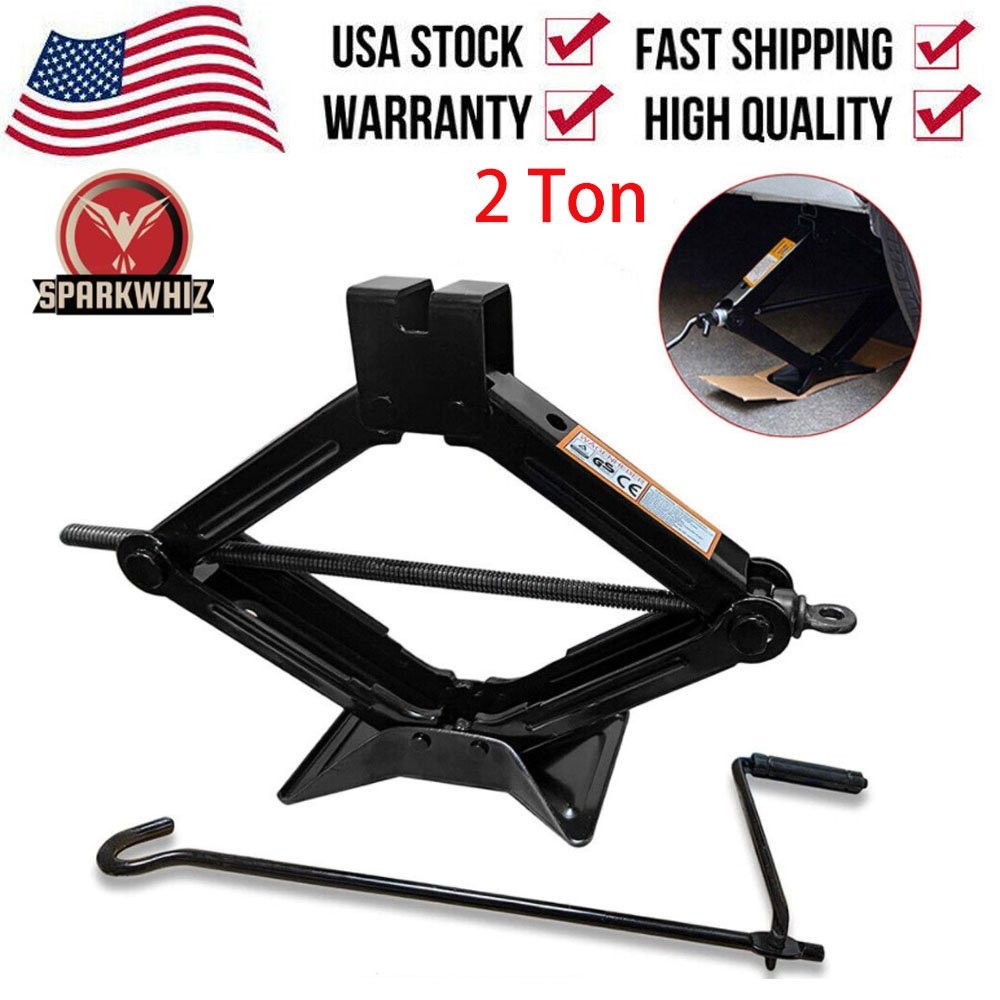 2 Ton Scissor Jack Handle Crank Tire Wheel Jack Car Van Garage Tools USA