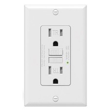 GFCI Outlet 15 , Self-Test GFI Electrical Outlet, Tamper  GFCI5886