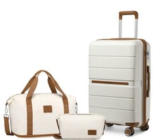 3pcs Hard Case Suitcase Trolley Set with Multi-Texture, 100% PP Material.
