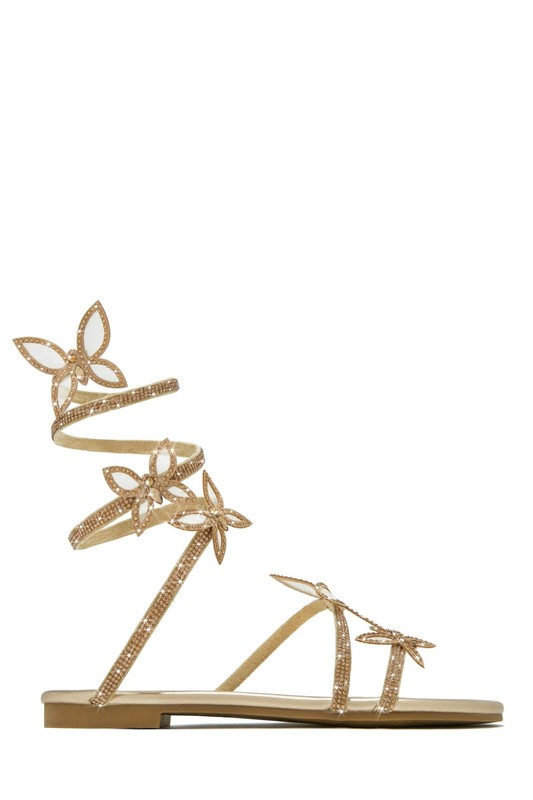 Women's Flat Lace-up Sandals Ankle Strap Comfortable Sandals Shoes US11