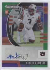 2020 Prizm Draft Picks Rookies Purple & Green /199 Marlon Davidson #195 Auto z5i