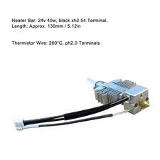 Heating Rod Tube Thermistor Wire For Ender 3v3 Se 24V 40W Heating Rod Tube Part