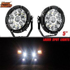2pcs 5inch Led Laser Work Light Bar Spot Flood Driving Fog Off Road Atv Utv 4wd
