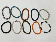 10x Glass Seed Bead Handmade Beaded Crochet Roll On Bracelets Nepal Jewelry -A