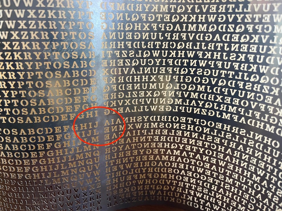 KRYPTOS scale model RARE - Jim Sanborn's CIA Langley sculpture SOLD OUT ...