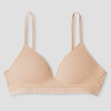 Girls' Seamless Wirefree Hybrid Bra - Cat  Jack  Sandstone 36A: Nylon Spandex,