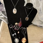 Cameo Costume Jewelry Lot Of 7 Vintage To Now