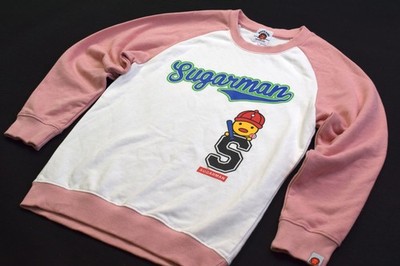 Bape Baby Bathing Ape Pullover Sweater Jumper Crewneck Baseball Sugarman Kid 140