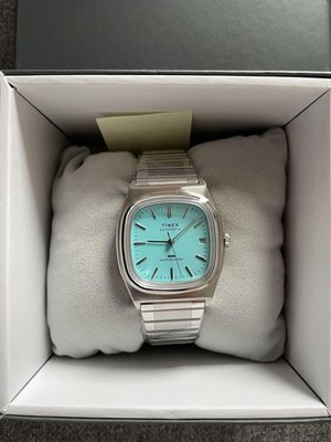 Timex Reissue Automatikuhr 1983 E-line Türkis Uhr
