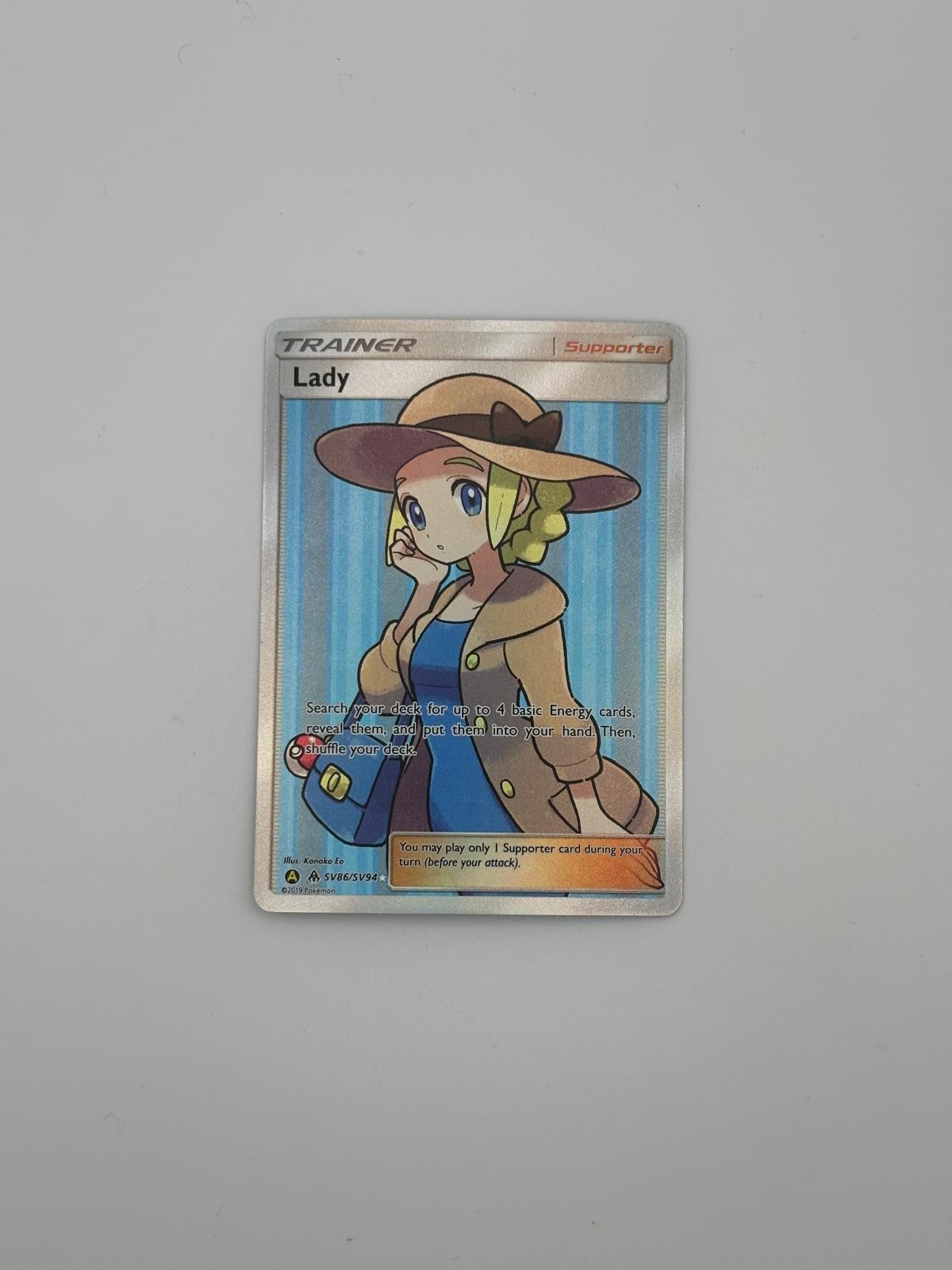 Lady - SV86/SV94 - Pokemon Hidden Fates Sun & Moon Full Art Ultra Rare Card NM