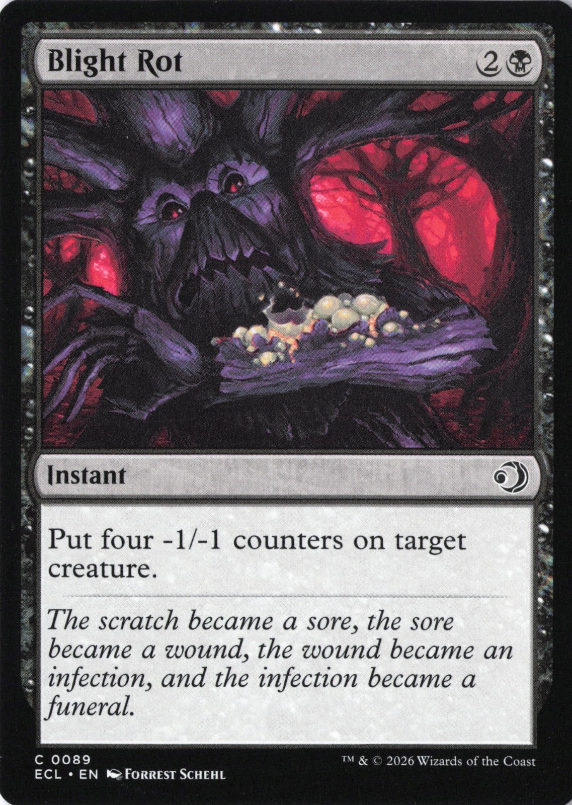 Blight Rot - 0089 - Lorwyn Eclipsed - NM MTG