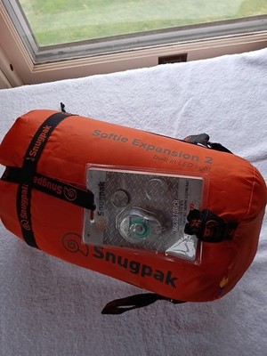NEW Orange Snugpak Softie Expansion 2 Sleeping Bag 4 Hiking or your Get-Home Bag