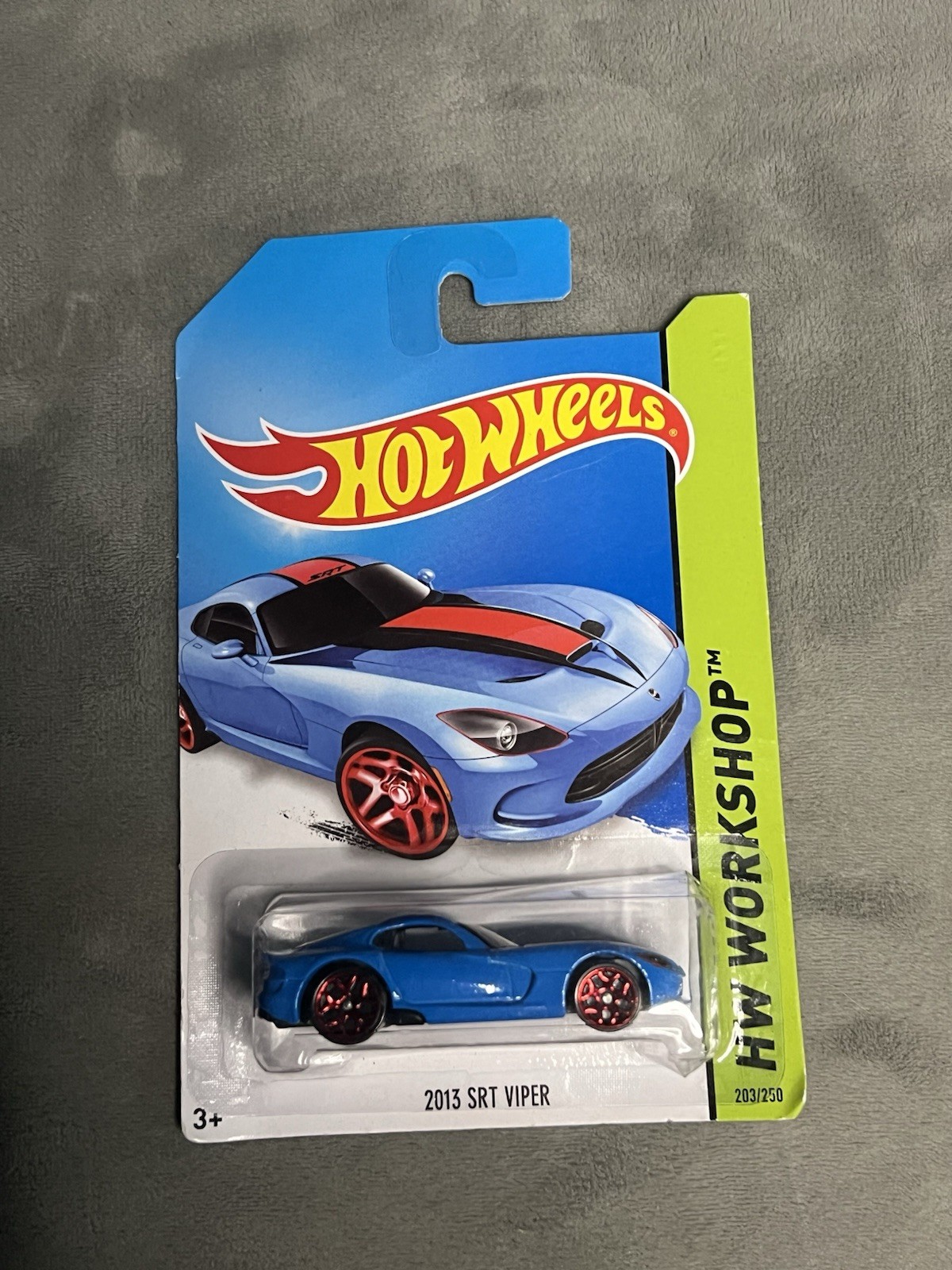 2014 Hot Wheels HW Workshop 2013 Dodge SRT Viper #203-Sky Blue Paint