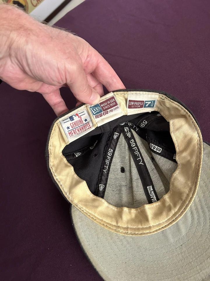 Винтажная черная редкая бейсболка Seattle Mariners начала 2000-х New Era 5950 7 1/4 на резинке - Изображение 4 из 4