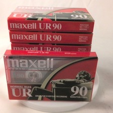 Maxell Normal BIAS UR 90 MINUTE TYPE 1 Cassette Tape - NEW - 7 Available