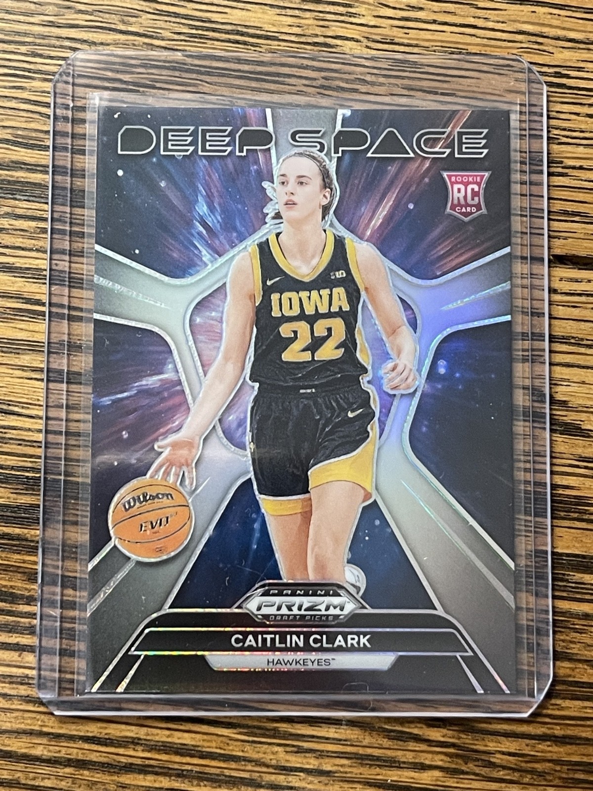 Caitlin Clark 2024 Prizm Draft Picks Deep Space Silver Prizm