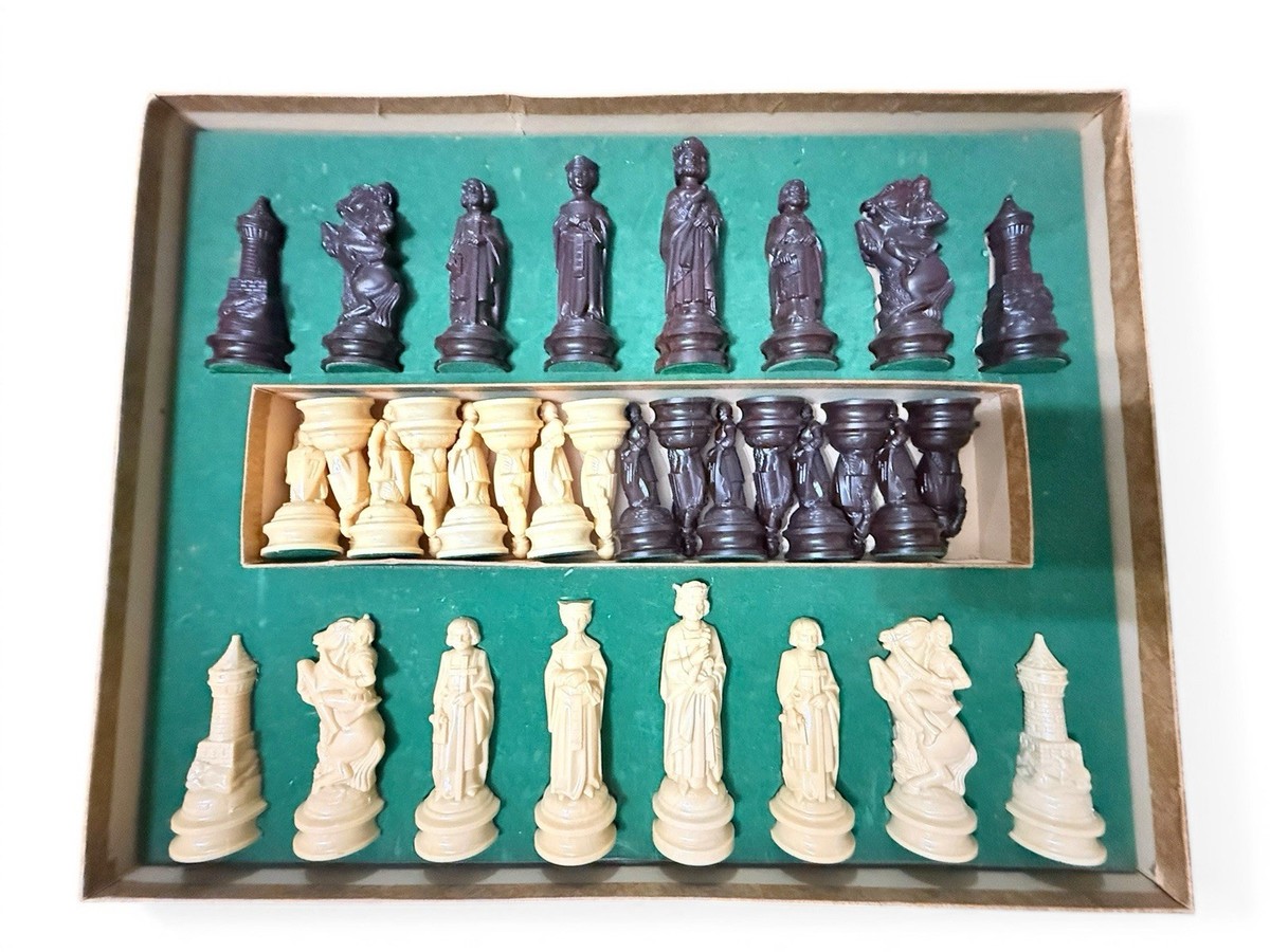 Vintage 1959 E.S. Lowe Renaissance Chessmen Set Complete | eBay