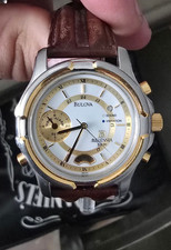 Mens Bulova Millennia Two Tone Quartz Watch 98A47