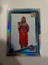 2025 Panini Donruss WNBA #94 Kiki Iriafen Rated Rookie Silver Holo Mystics RC