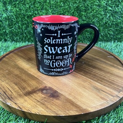 Harry Potter Black & Red Coffee Mug I Solemnly Swear I Am Up to No Good. 14 oz