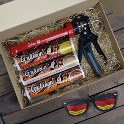 Grillikon Geschenkset  WM-Edition  3x Mix in 300 ml Kartusche