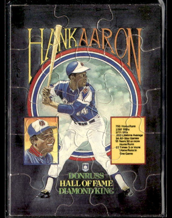 1986 Donruss Highlights #NNO Hank Aaron Hank Aaron Mini Puzzle