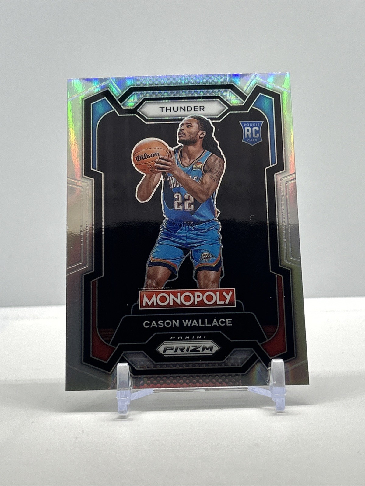 2023-24 Panini Prizm Monopoly - Cason Wallace #63 Silver Prizm (RC)