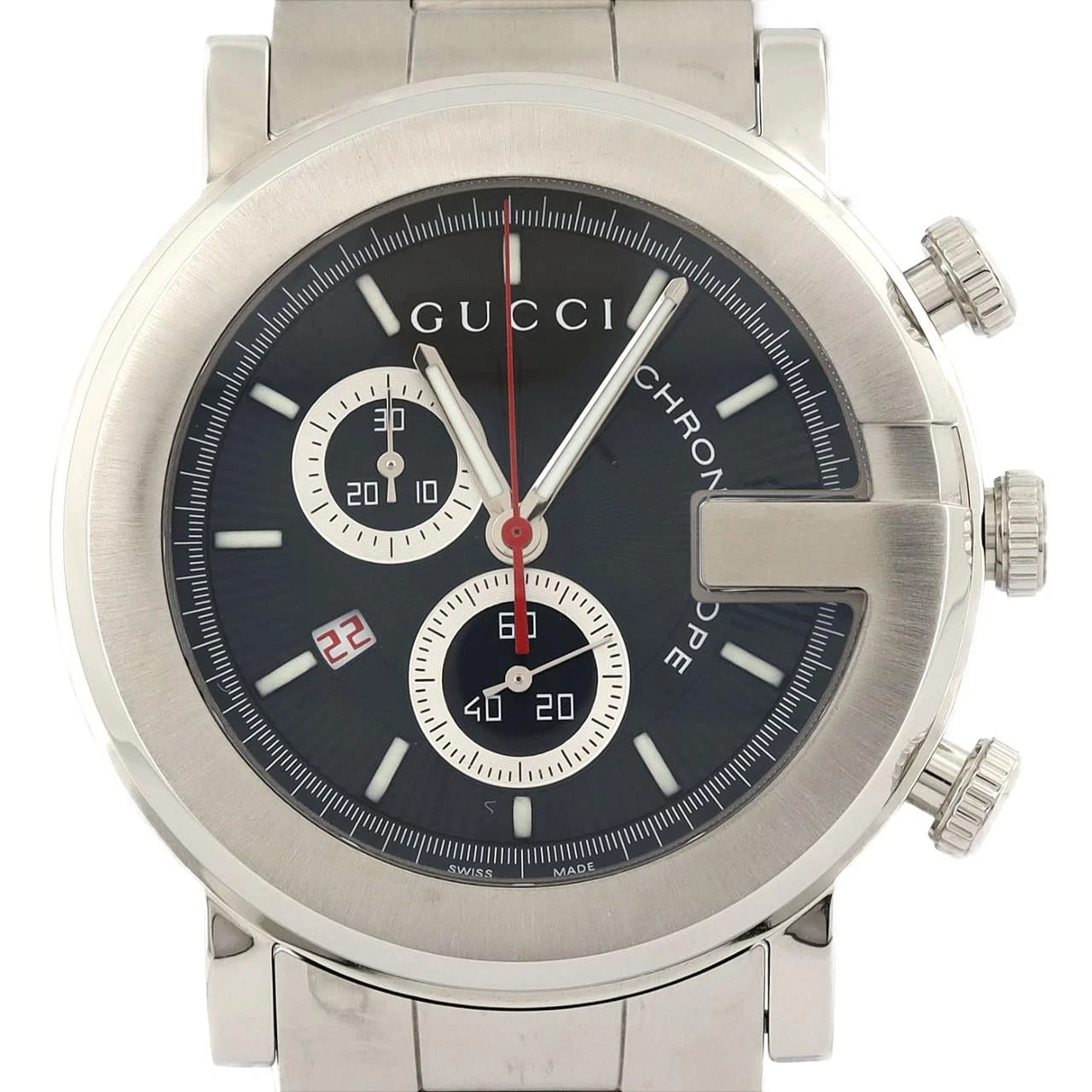 Y0720 Gucci G Chrono 101M SS Orologio al Quarzo Uomo Nuovo