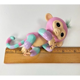 Fingerlings Interactive Baby Monkey 2016 Pink Green Purple Tested Works WowWee