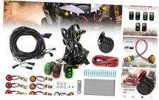 Pre-wired UTV ATV Turn Signal Kit with Horn, Universal Street Legal Kit with 3