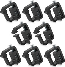 8pcsa Clamps Truck Caps Topper Camper Shell Mounting Heavy Duty Aluminum Black