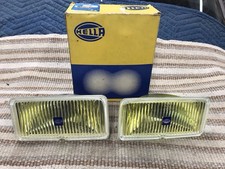 Hella 003 590-19 Model 181 Yellow Fog Light Lens Pair H3 - No Bulb 7-34x3-34 Hella 003 590-19 Model 181 Yellow Fog Light Lens Pair H3 - No Bulb 7-34x3-34