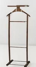 Vintage Italian Valet Stand by Invento Mid Century Modern Wooden Clothes Stand