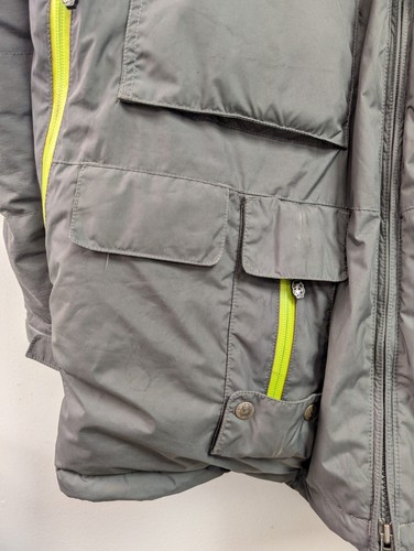 Mens Grey And Yellow Spyder Ski Winter Coat Parka Vented Size Medium - Picture 5 of 16