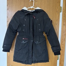 Youth Canada Weather Gear Parka Jacket Coat -Black Size Medium Kids 10/12 Hooded