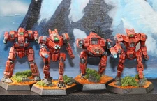 Painted Battletech Inner Sphere Stiker Lance - Sword of Light - Kurita - Decals