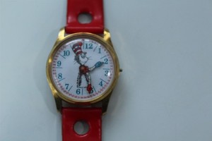 Vintage Watch Dr. Seuss Cat In The Hat Wristwatch 1972 Non Running Parts Repair