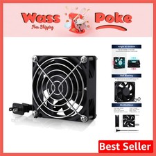 Versatile 80x25mm Brushless Cooling Fan for Electronics - 110V to 240V