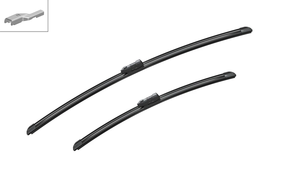 2x Wiper Blades (Pair) Flat / Aero type fits TESLA MODEL 3 5YJ3 Front 2017 on - Image 2 of 4