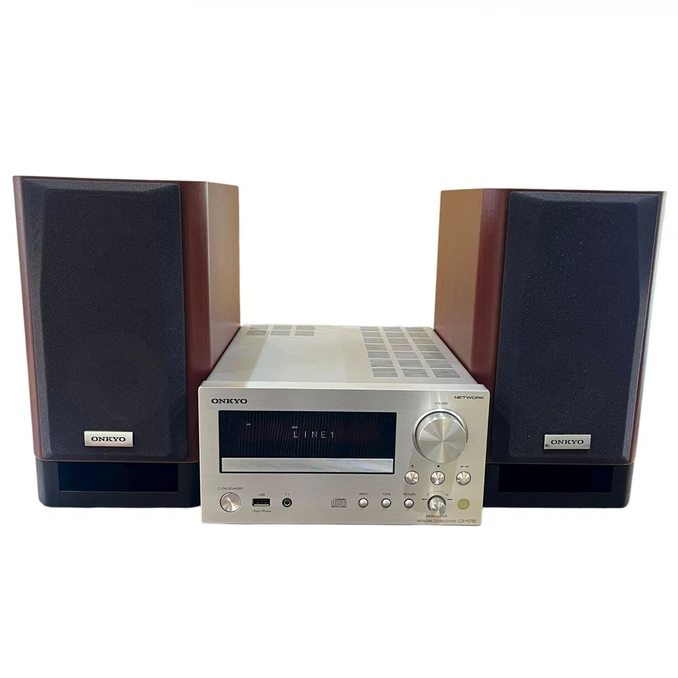 ONKYO CR N755 Network CD Receiver with D 55EX Speakers 2013 Tested Japan - Image 2 of 4