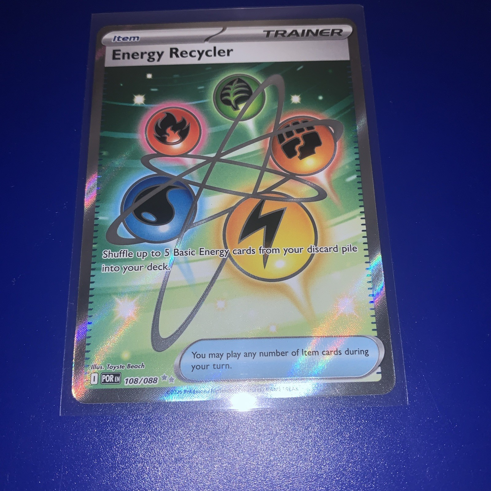 Energy Recycler 108/088 Me03: Perfect Order Holo Pokémon TCG - NM