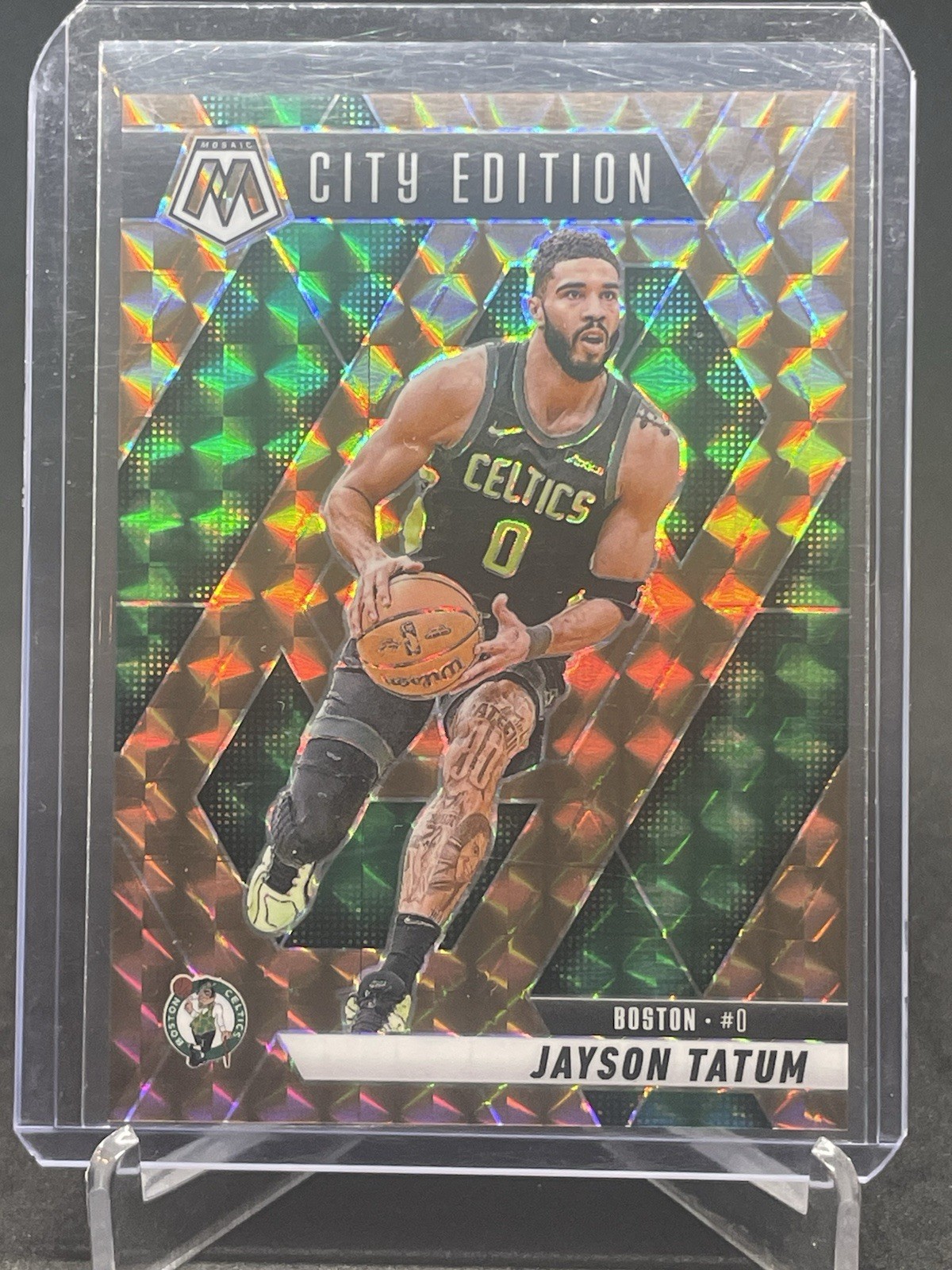 2024-25 Panini Mosaic Jayson Tatum #287 City Edition Bronze /75
