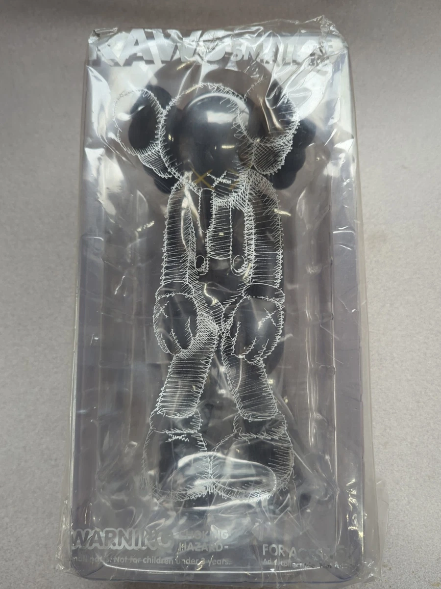 KAWS Small Lie Companion Vinyl Figure Black 100% Authentic open