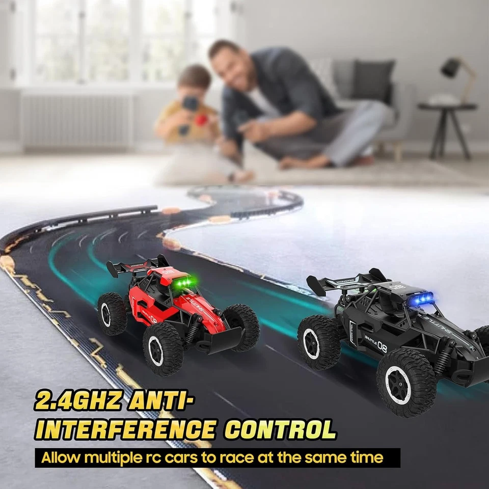 Carro A Control Remoto Con Luz De Alta Velocidad Escala 1:16 RC 4x4 Para Niños Foto 2 de 4