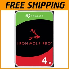 4TB IronWolf Pro SATA HDD - Enterprise NAS, 256MB Cache