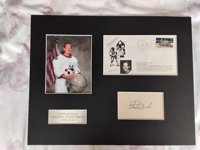 Charles M Duke Apollo 16 handsigniert Nasa Astronaut